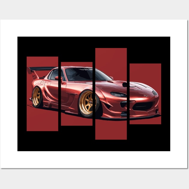 Mazda Rx7 JDM car Wall Art by Cruise Dresses